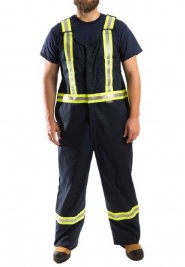 High Visibility tapered design Bib Overall