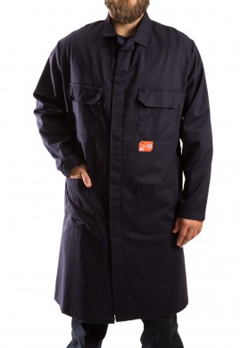 Flame resistant shop coat
