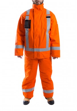High Visibility water and flame resistant Parka