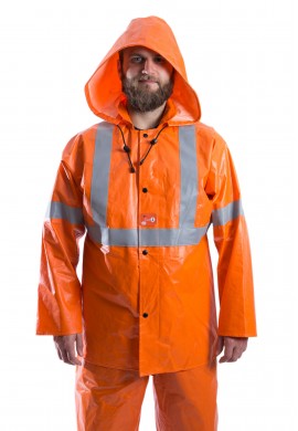 Capuchon de pluie haute visibilité ignifuge