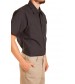 Short Sleeve Industrial shirt, button closure, gripper at collar